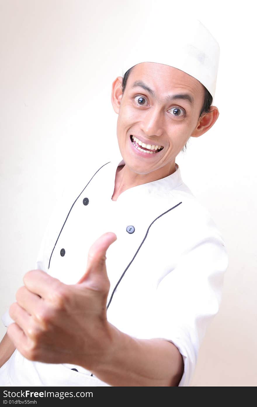 Chef with great thumb up