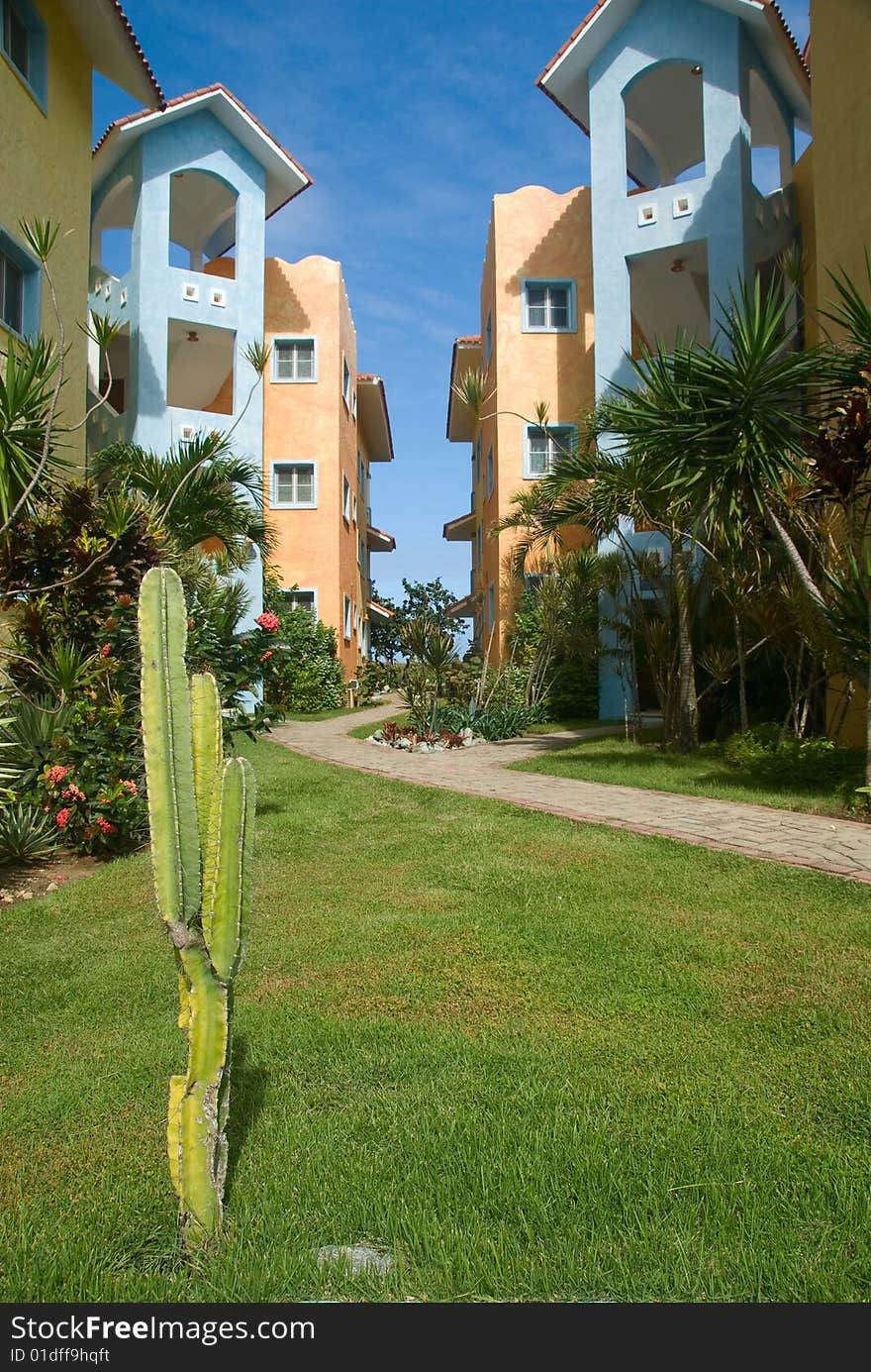 Colorful houses in Dominican Republic, 2008