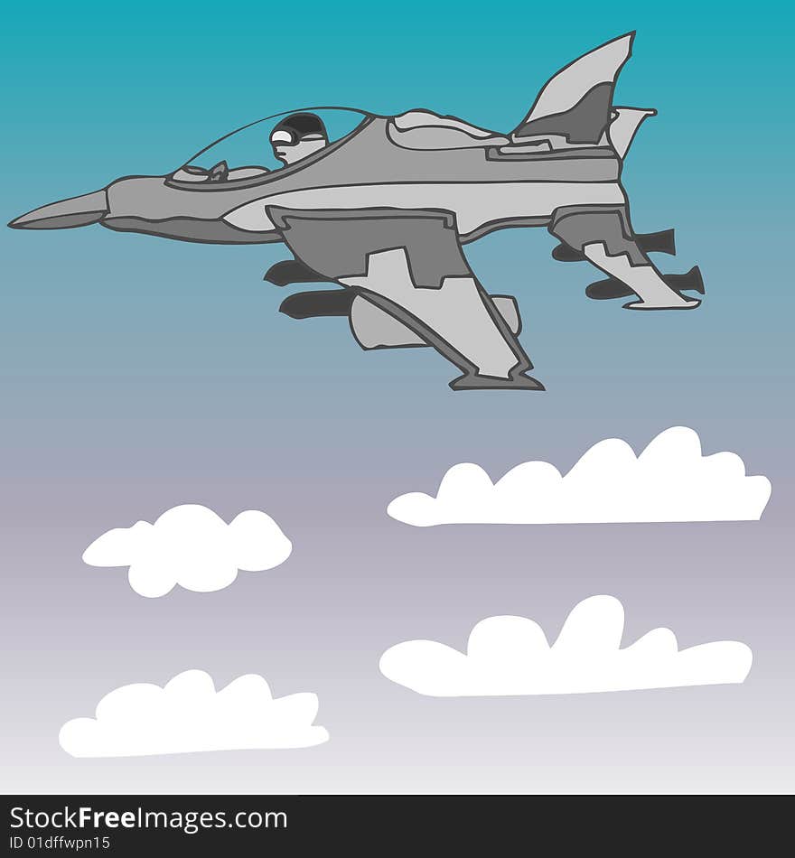 Fighter Jet Vector