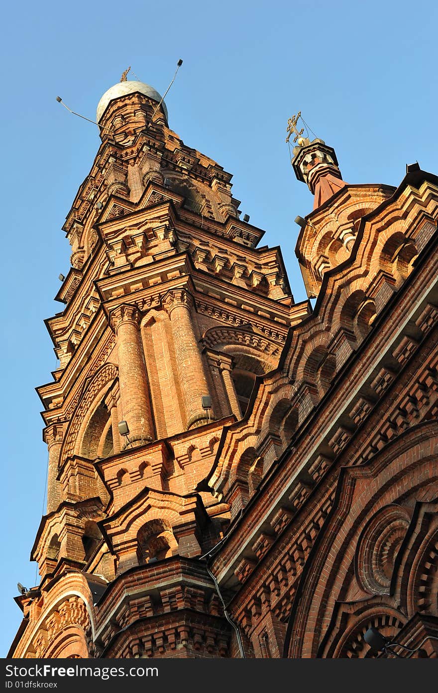 Church in evening. Russia. KAzan.