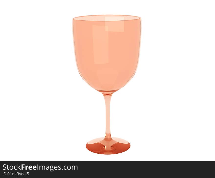 Wine glass isolated on white