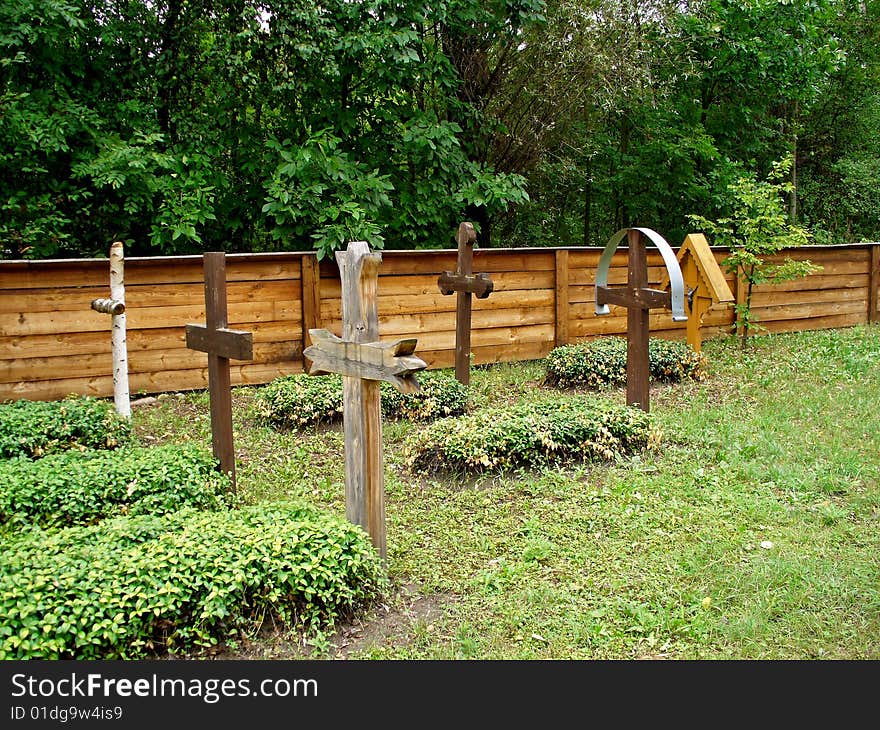 Old rural cemetery