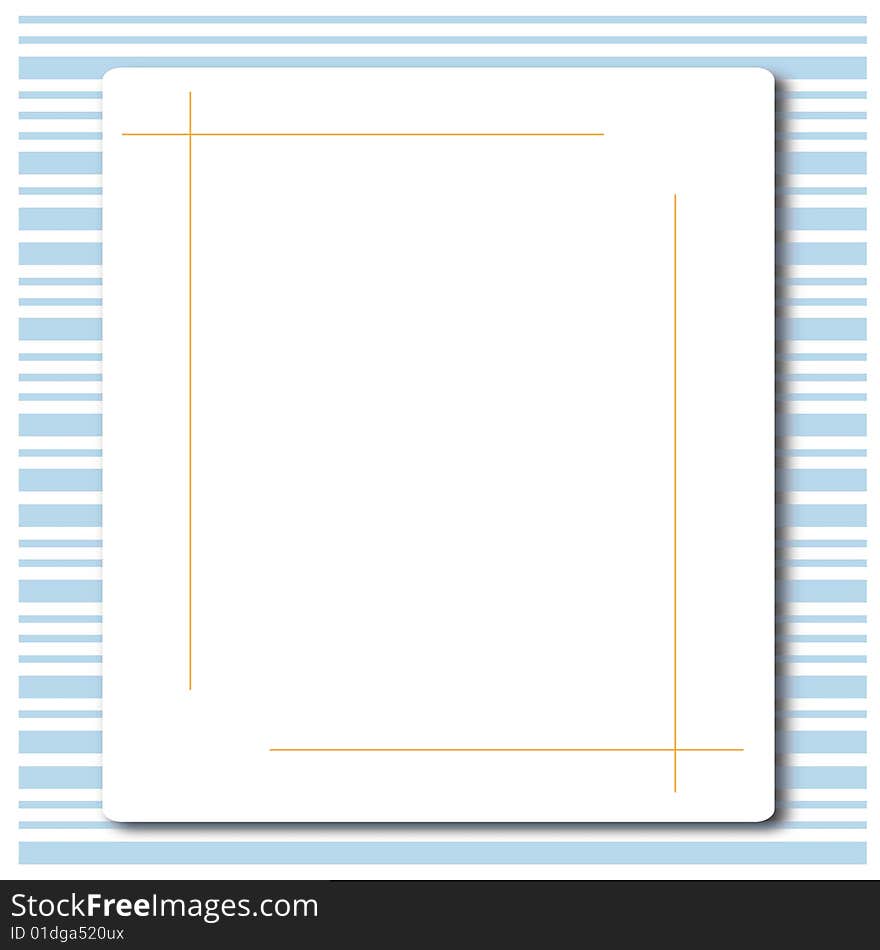 An illustrated bar code design and white board. An illustrated bar code design and white board