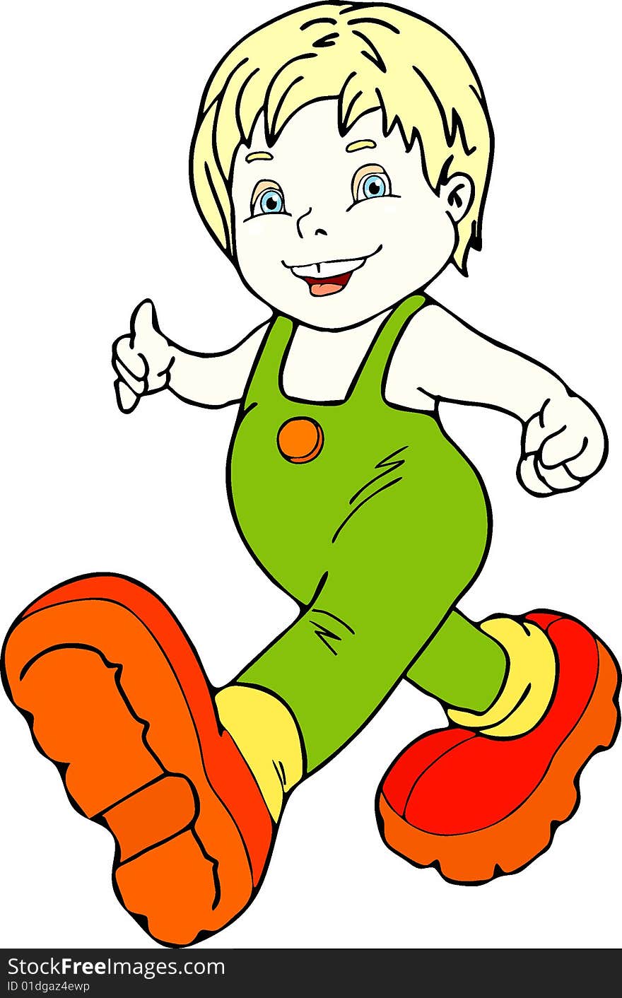 Boy cartoon for your design