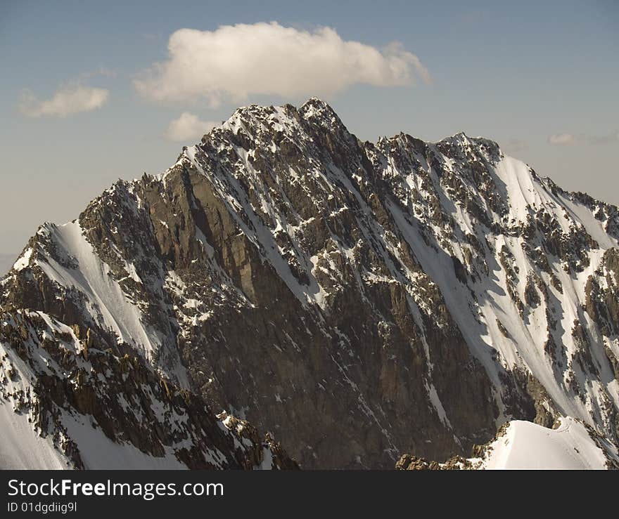 Tien Shan Mountains, snow, ice. Tien Shan Mountains, snow, ice.