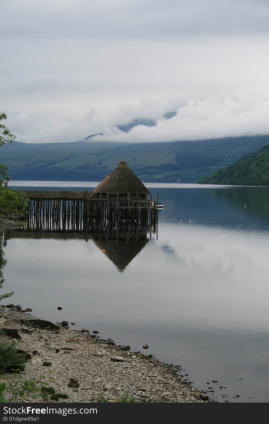 Crannog on Loch Tay