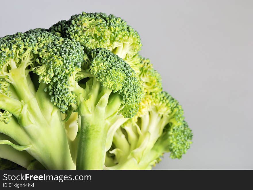 Green broccoli (brassica oleracea)