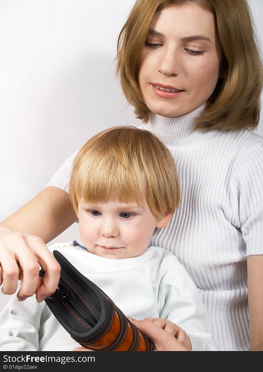 Portrait Of Mum With The Son