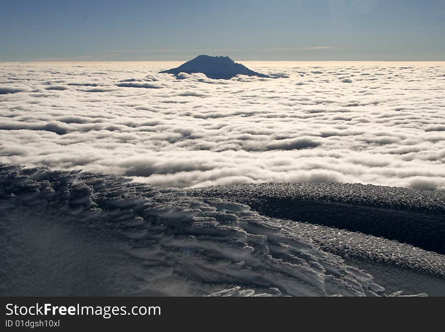 Great view from the summit of cotopaxi, ecuador. Great view from the summit of cotopaxi, ecuador