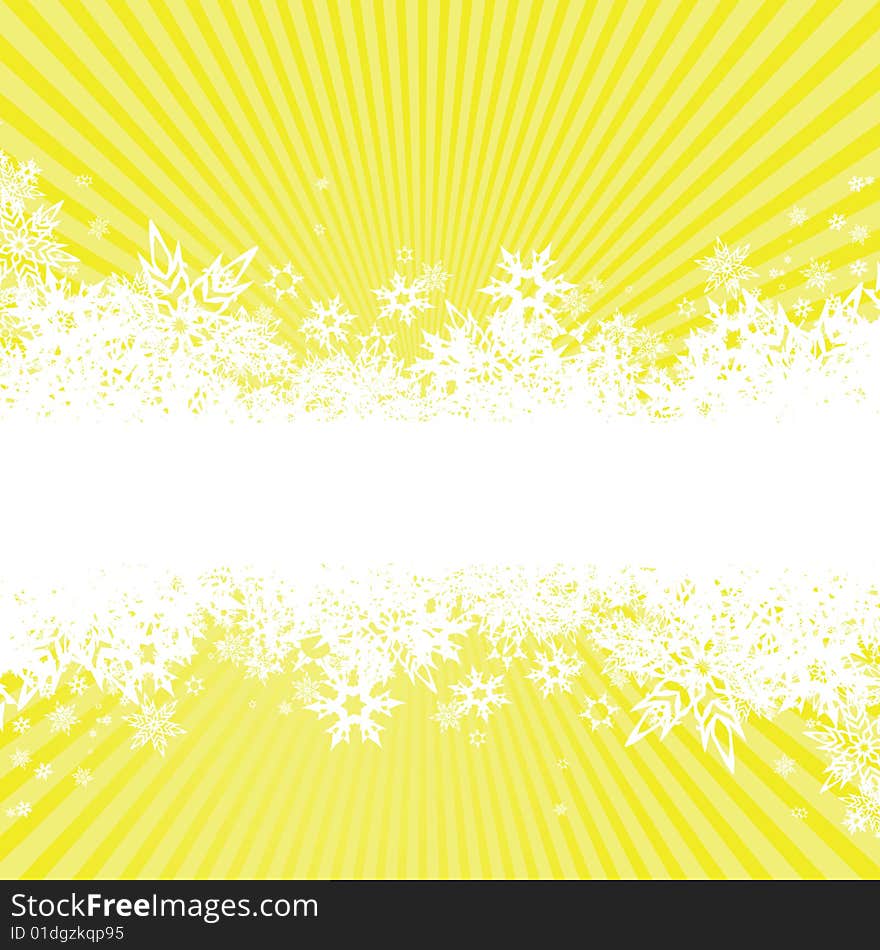 Background with snowflakes. Vector