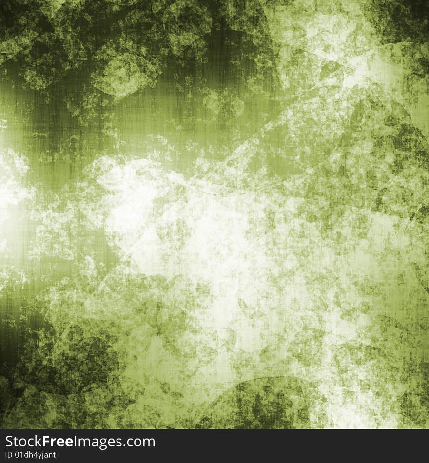 Old and green grungy background. Old and green grungy background