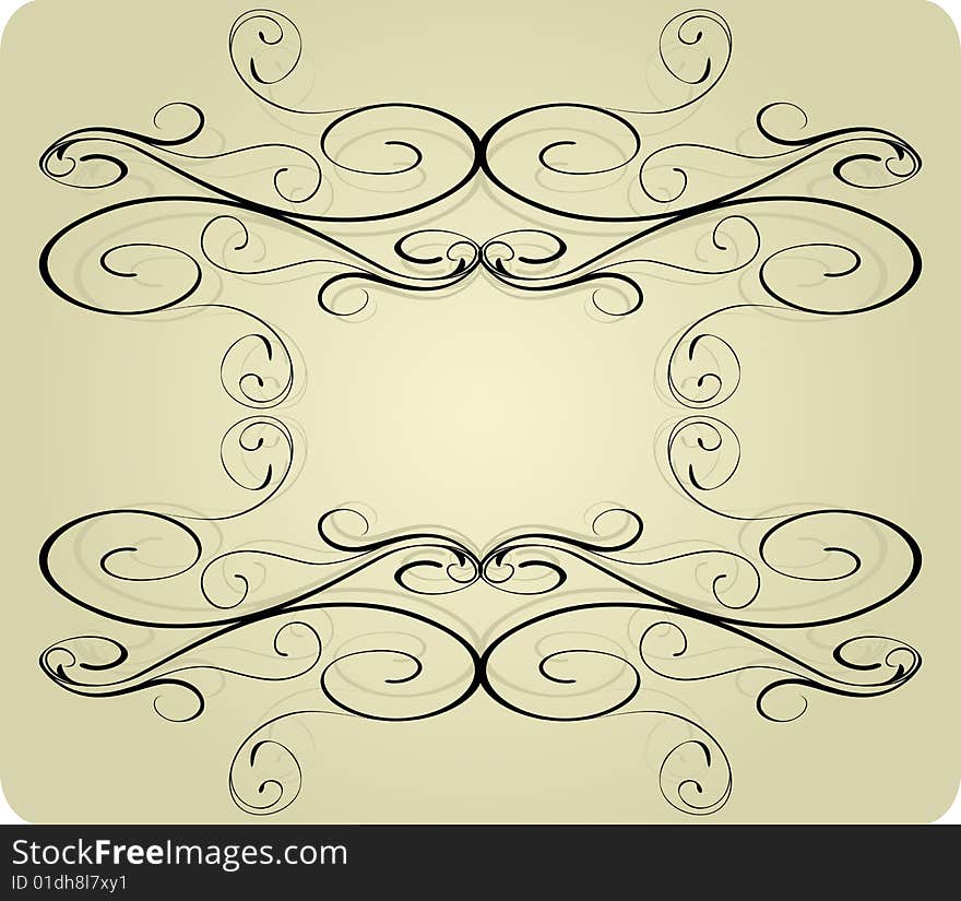 Retro vintage frame.
vector illustration.