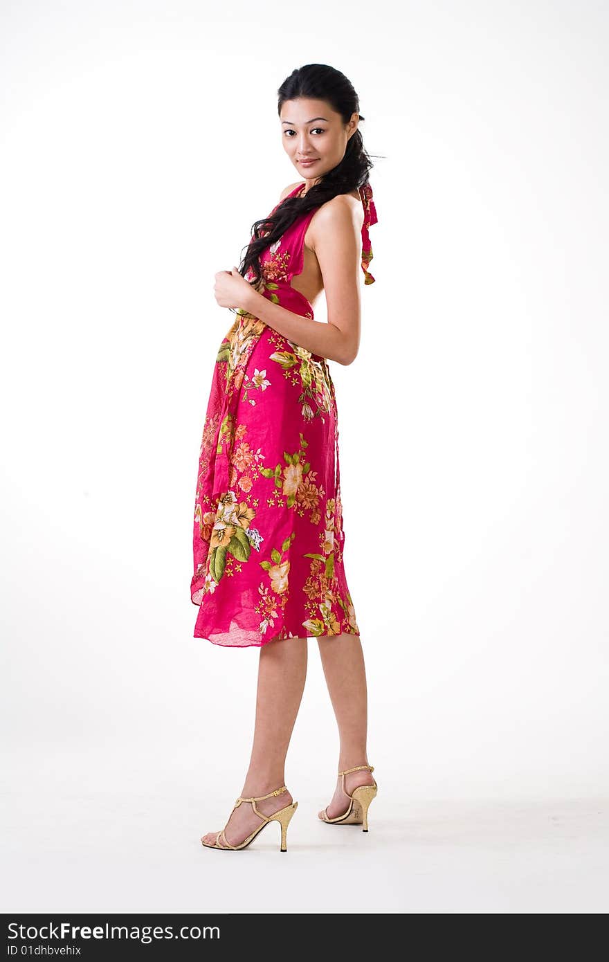 Stylish asian young woman tall and slim. Stylish asian young woman tall and slim