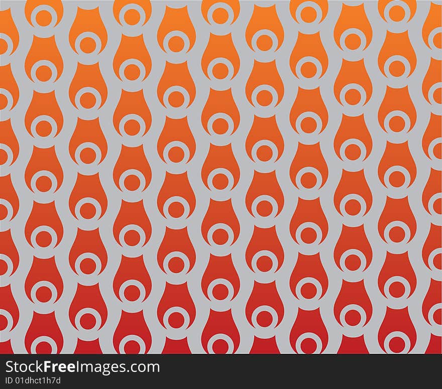 Eye wallpaper, orange drops decor