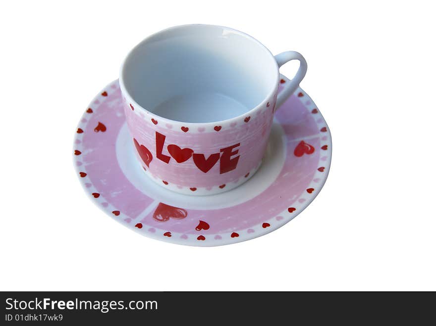 Beautiful Empty Cup To The Valentine S Day.