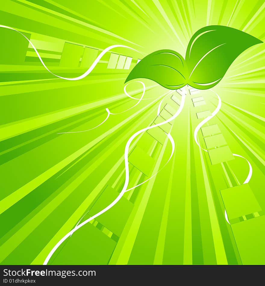 Environmental bright modern vector background