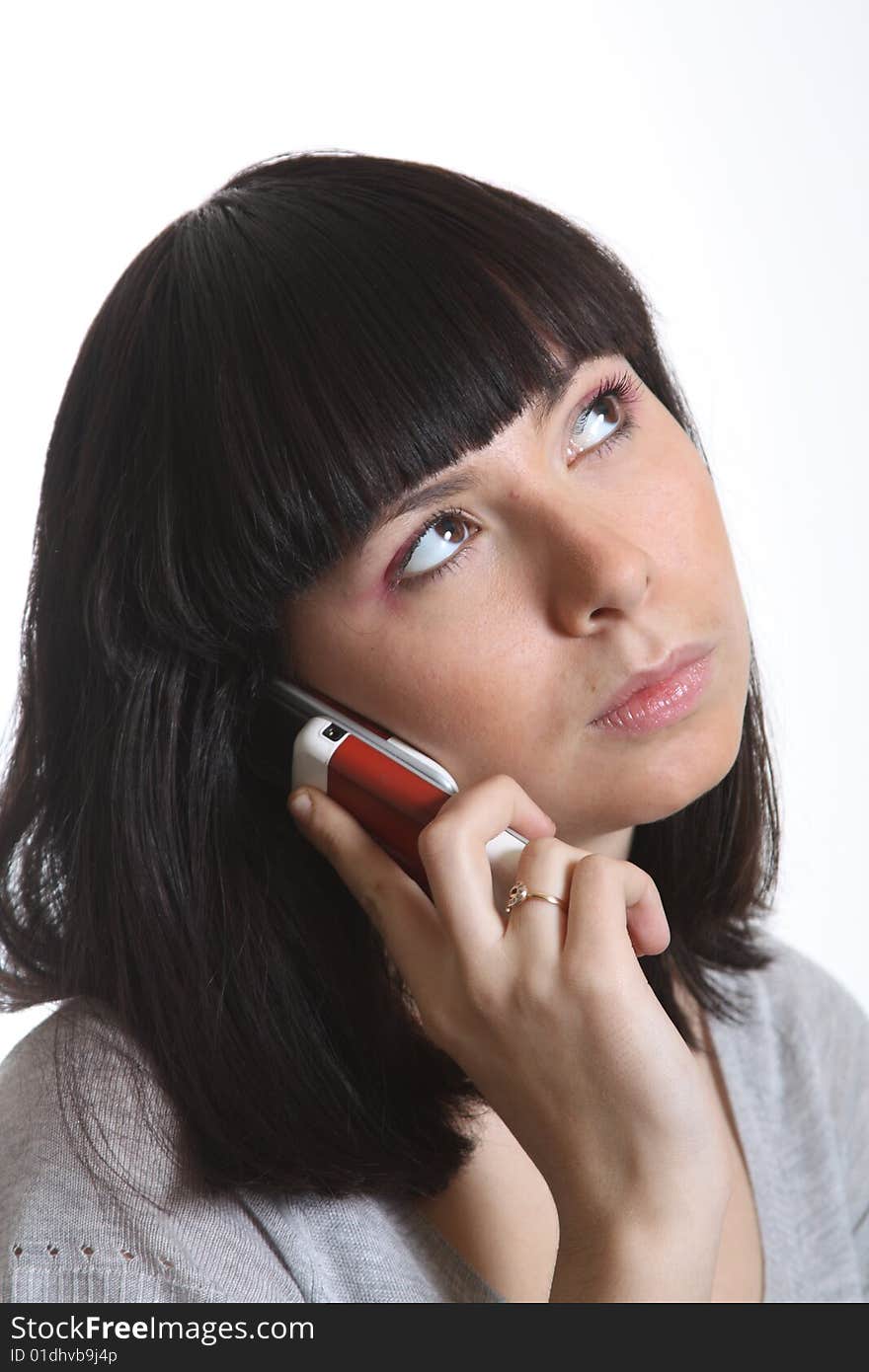 Young woman with phone