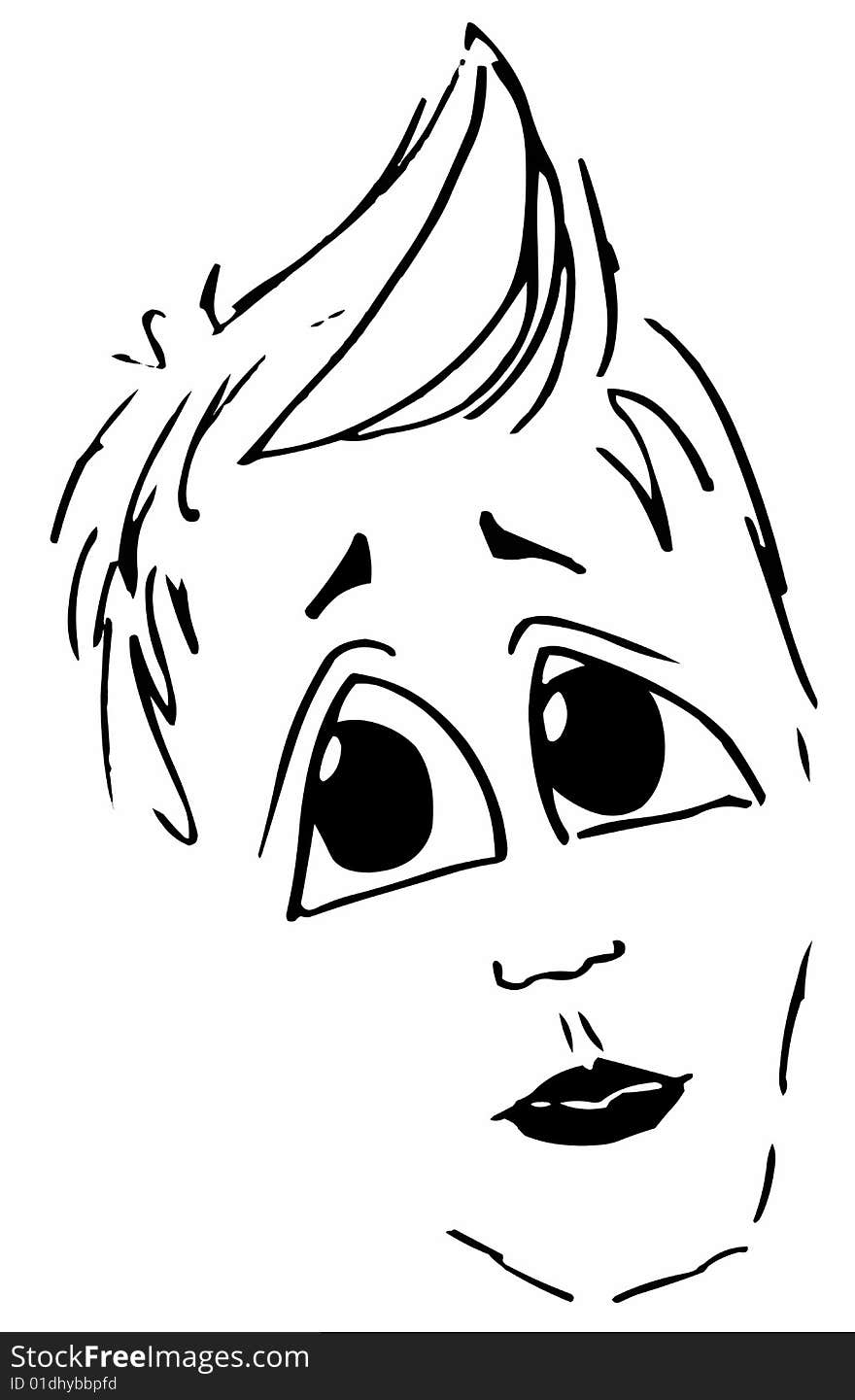 Illustrated image of a Boy's face.