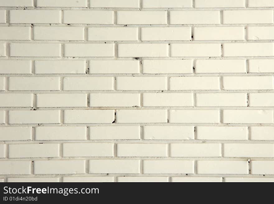 White brick texture for background