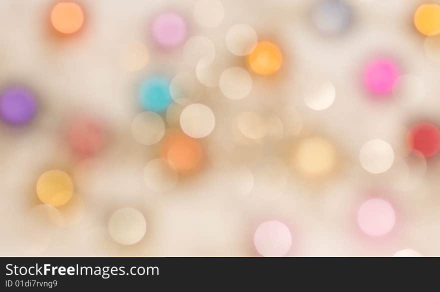 Multi colored light spots background. Multi colored light spots background