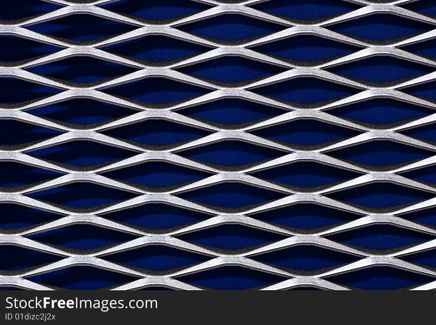 A steel diamond pattern, good for backgrounds. Nice texture.