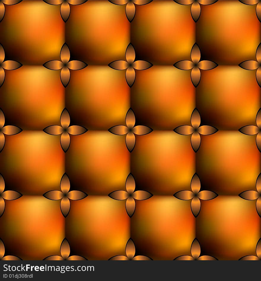 Vector seamless brown pattern - wallpaper