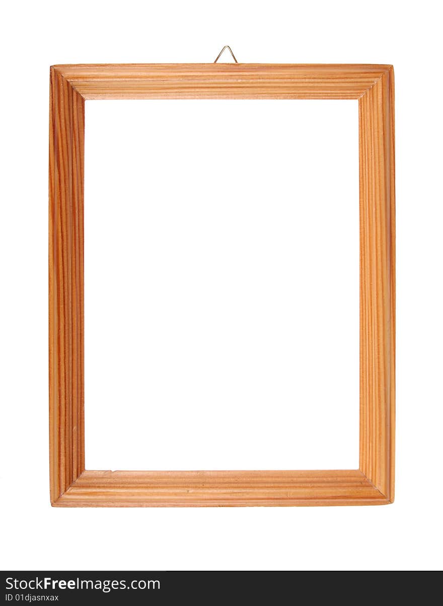 Simple wooden picture frame with copy space. Simple wooden picture frame with copy space