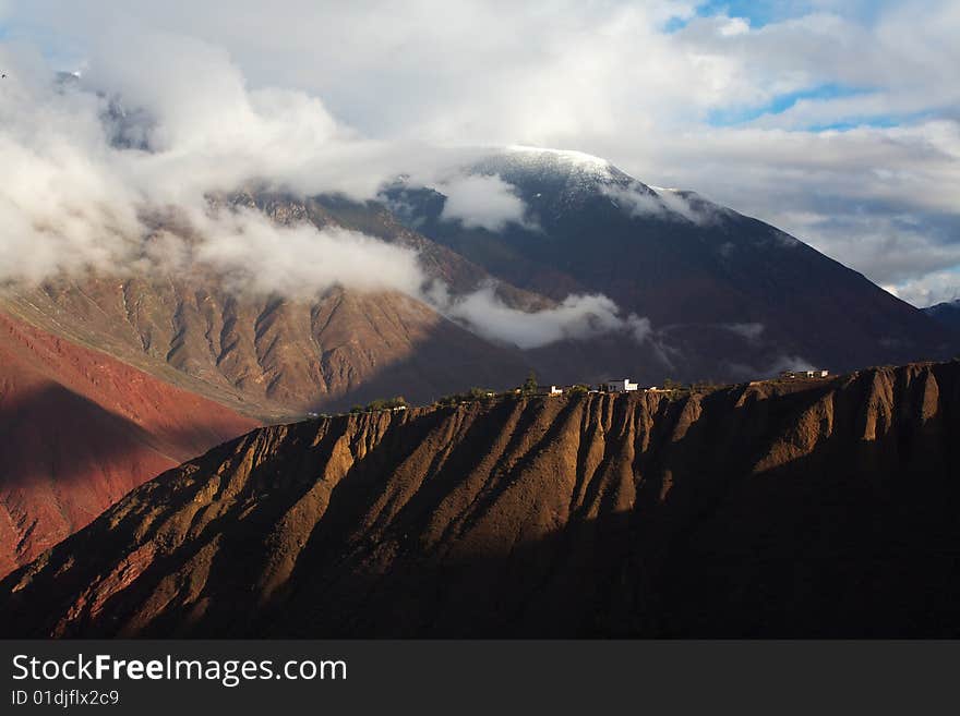 It is very beautiful in the morning on altiplano. It is very beautiful in the morning on altiplano