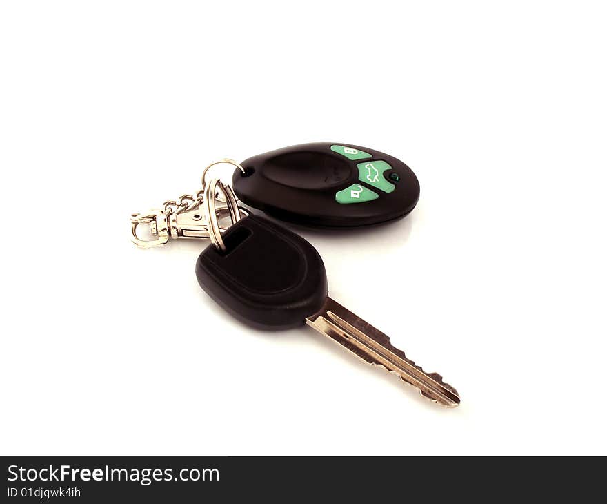 Photo of car key with alarm