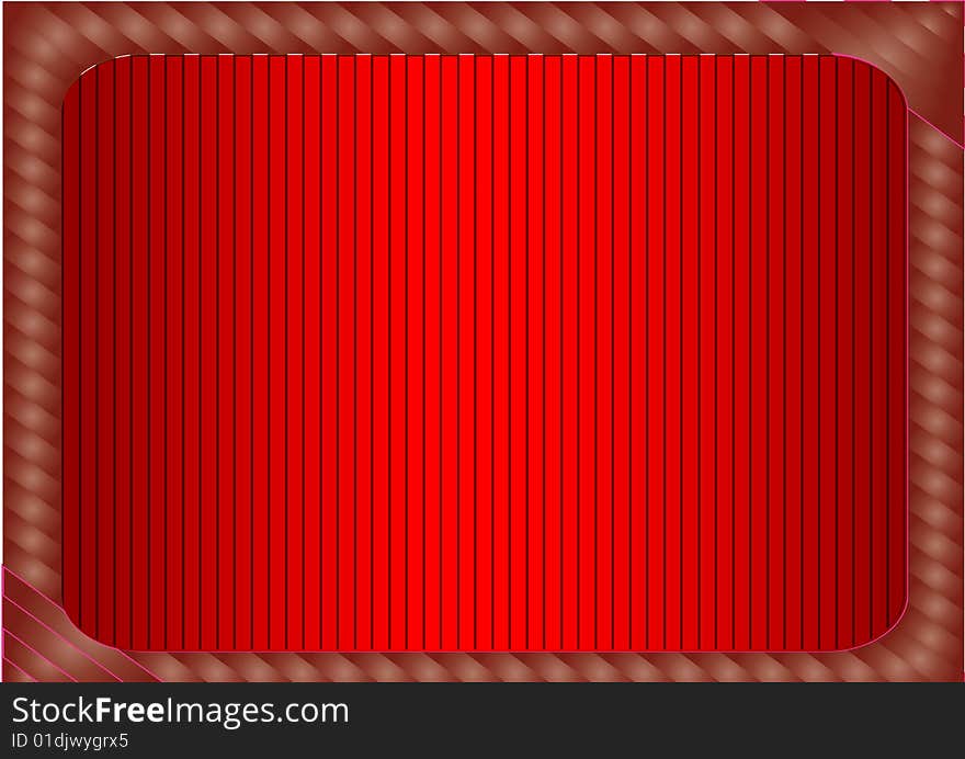 Abstract red background with frame