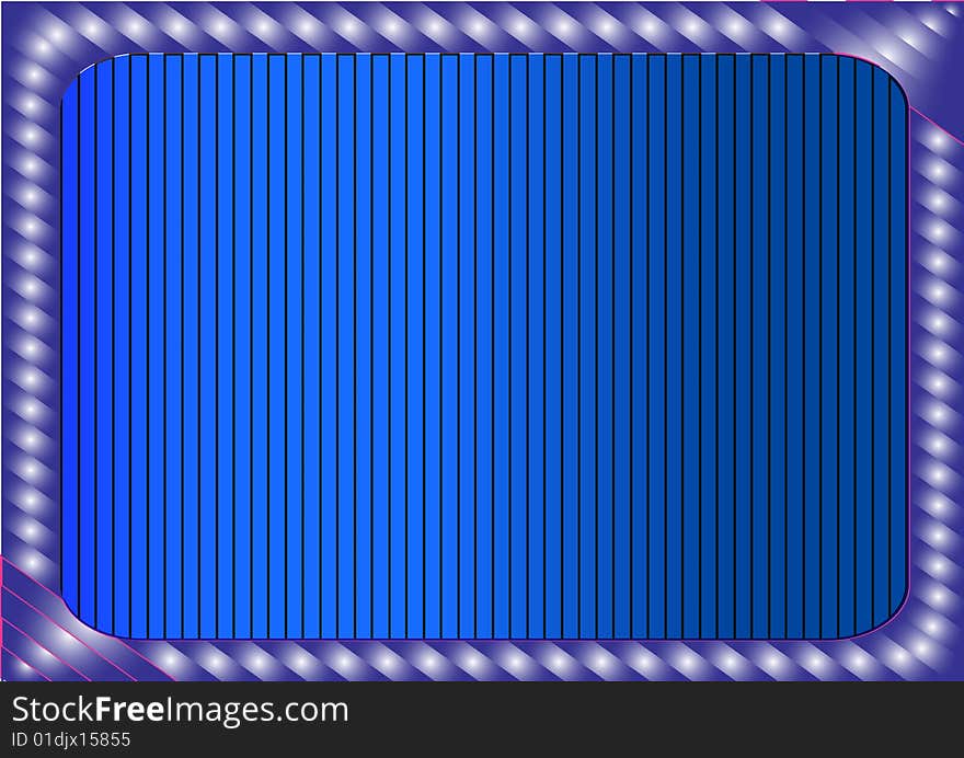 Abstract blue background with frame