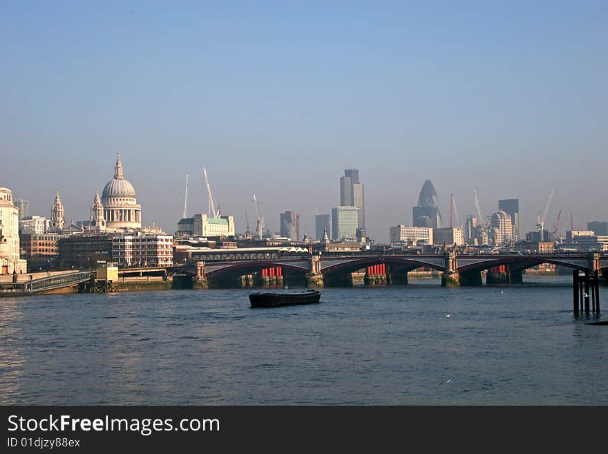 View along River Thames