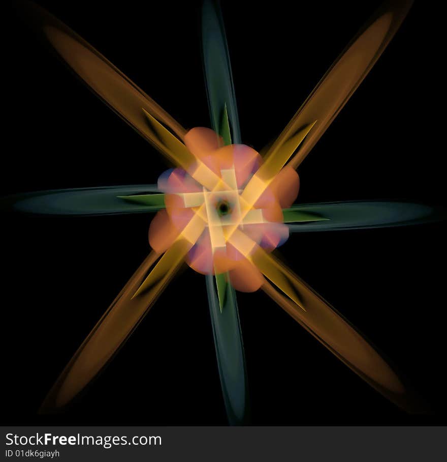 Abstract Pinwheel Background