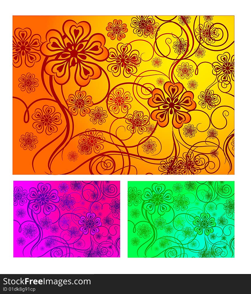 Three-colored background