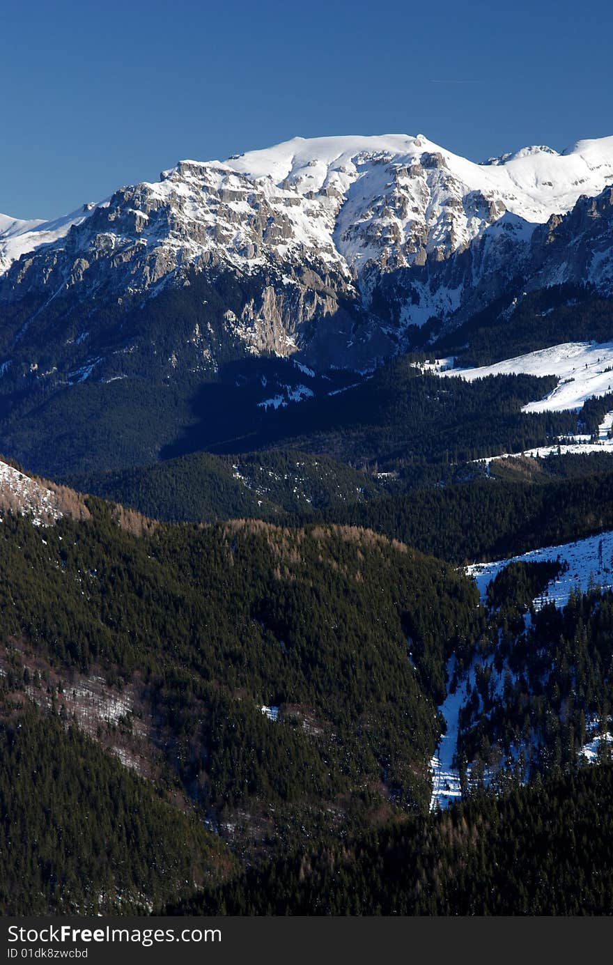 Carpathian mountains landscape