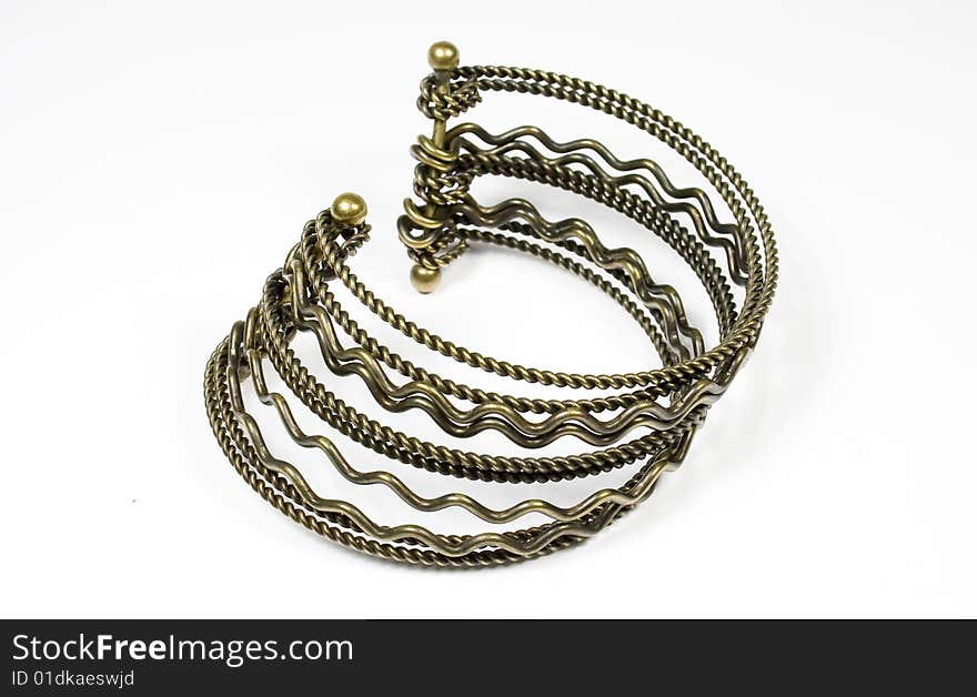 Bracelet from bronze metal