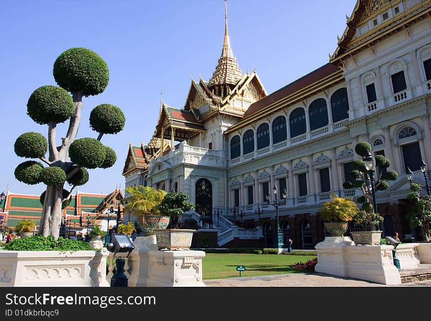 The Old Grand Palace is located nearby the temple, Wat Phra Kaew, Bangkok, Thailand. It was build during the era of King Rama I. The Old Grand Palace is located nearby the temple, Wat Phra Kaew, Bangkok, Thailand. It was build during the era of King Rama I.