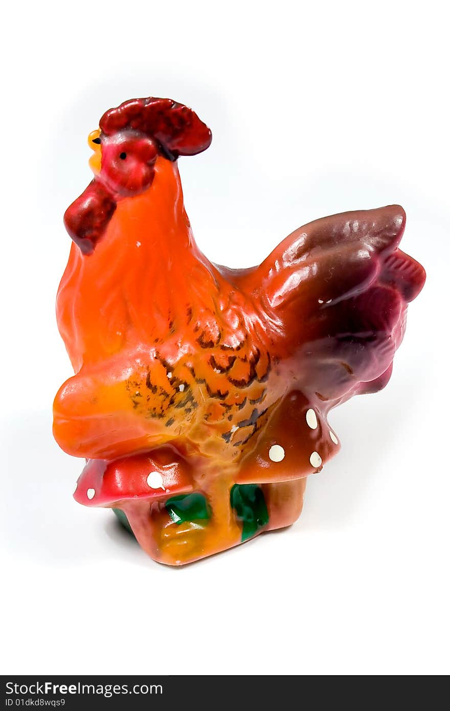 Saltcellar in the form of a cock