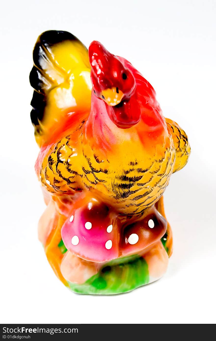 Saltcellar in the form of a cock