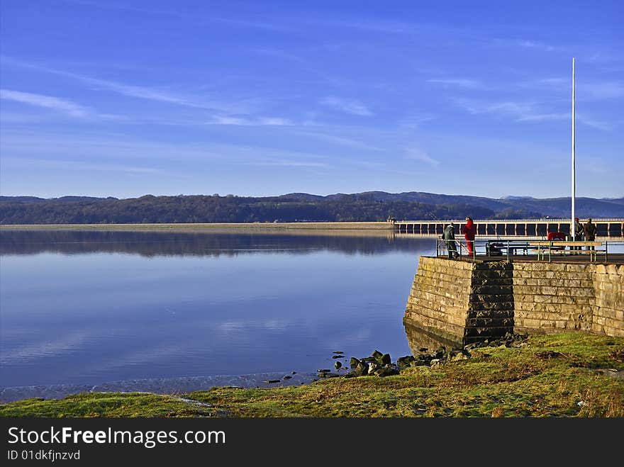 Fishermen on Arnside pier