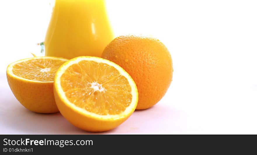 Oranges and juice