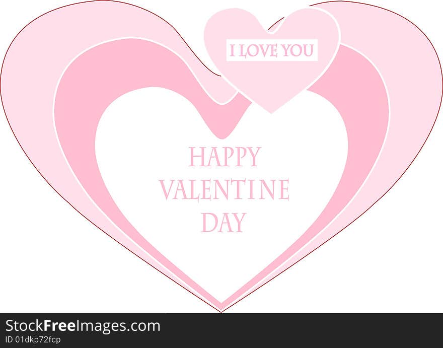 I love you.Valentine day.Vector illustration.