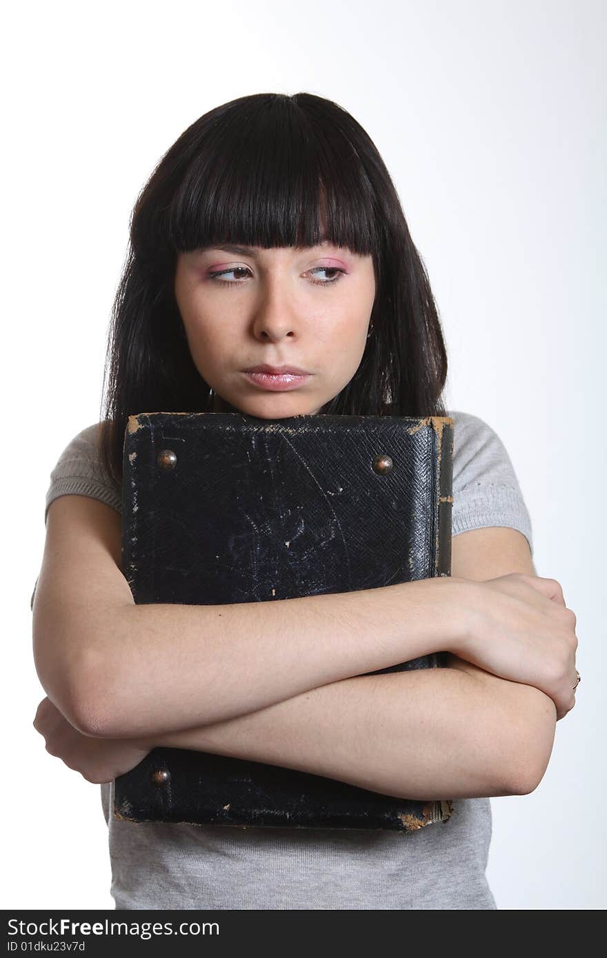 Young Woman Stressing Before Examinations