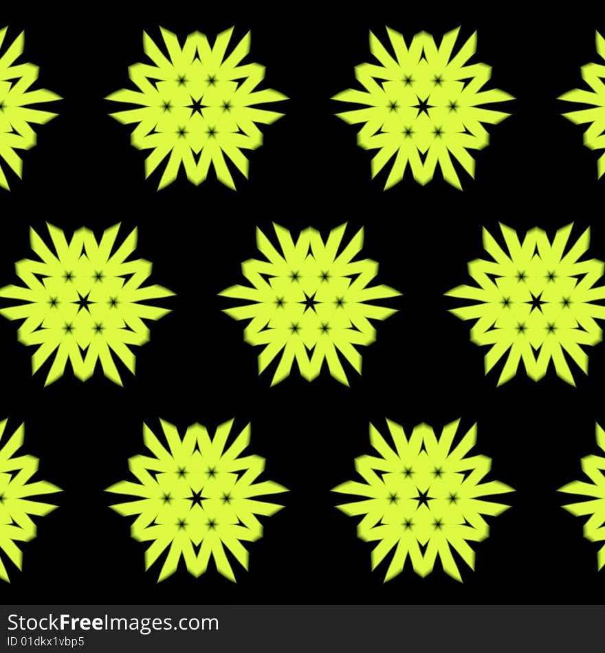 Abstract Green Tile Pattern