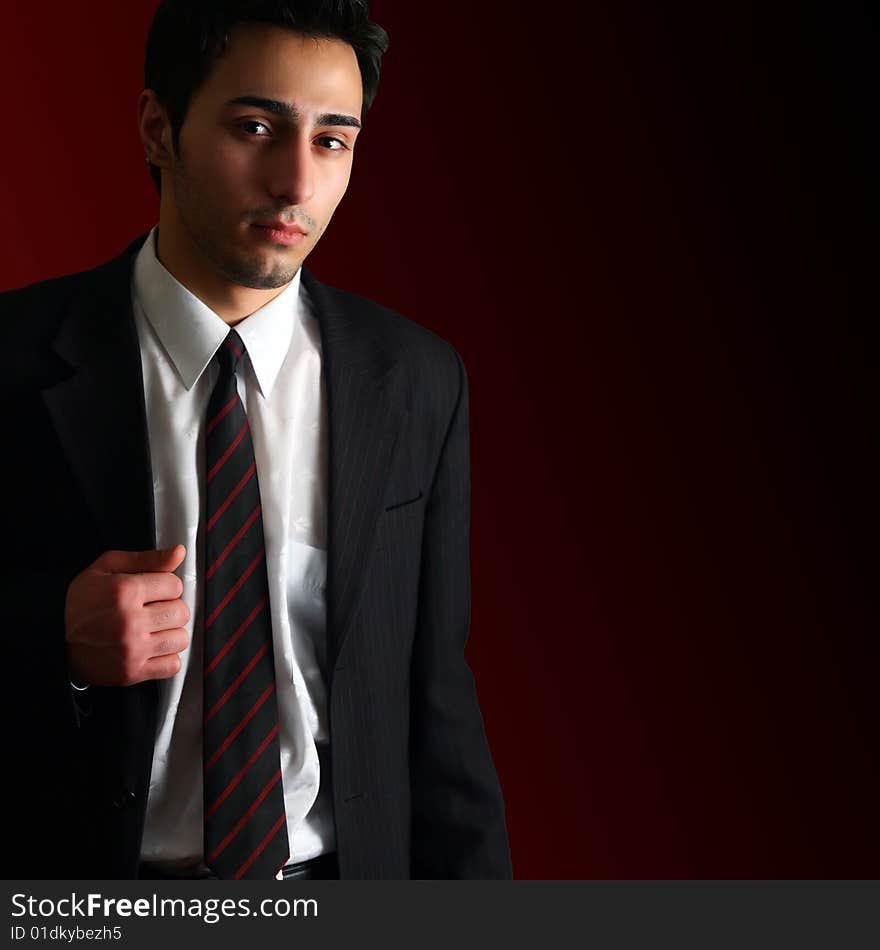 Isolated portrait of a smiling, confident businessman. Isolated portrait of a smiling, confident businessman