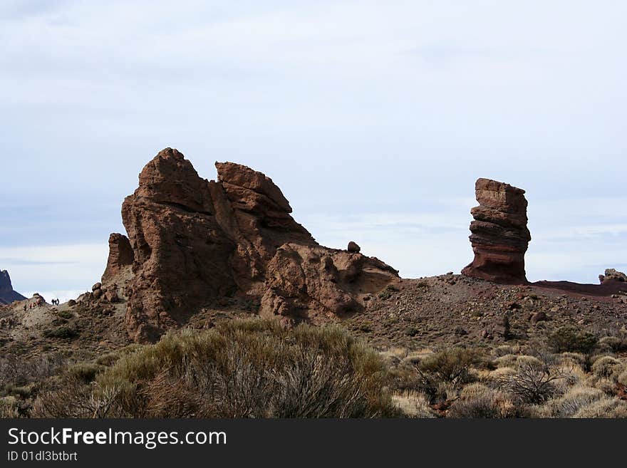 Roque Cinchado in Teide park