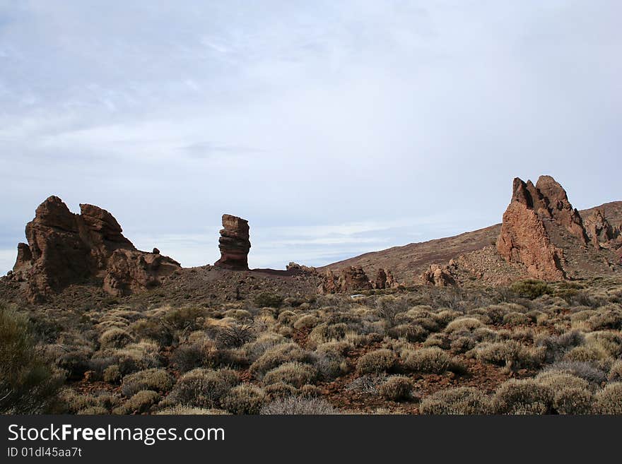 Roque Cinchado in Teide park