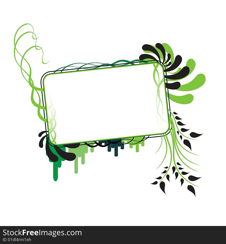 Flower frame illustration for any artworks & ideas. Flower frame illustration for any artworks & ideas