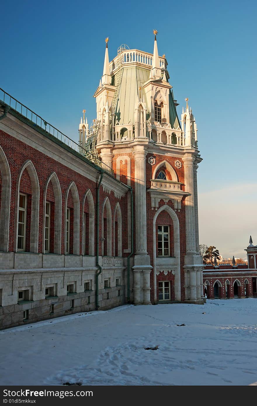 Tsaritsyno palace in Moskow, Russia