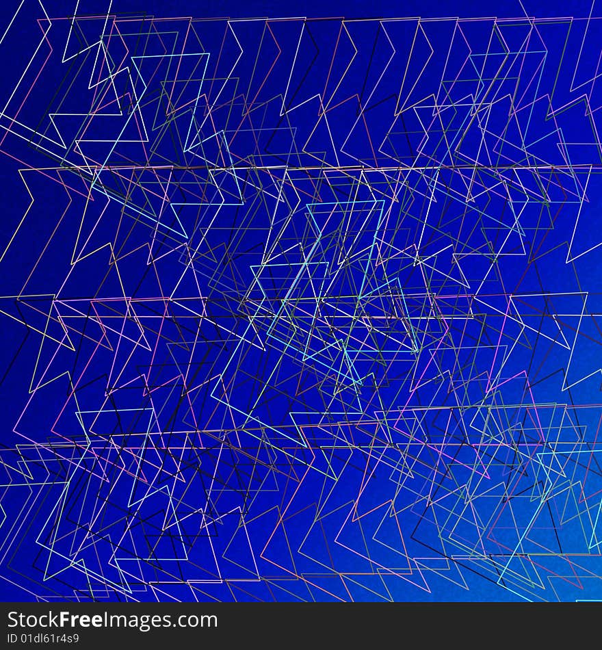 Wire-frame Shapes are featured in an abstract background illustration. Wire-frame Shapes are featured in an abstract background illustration.